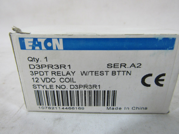 Eaton D3PR3R1 Relays 10A 12VDC EA