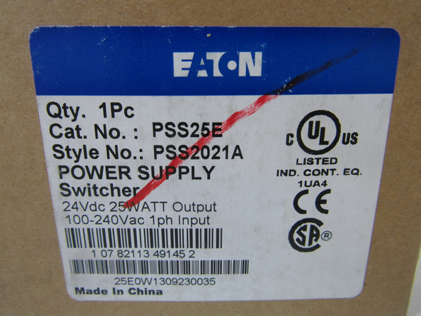 Eaton PSS25E Other Power Supplies 1A 240V EA