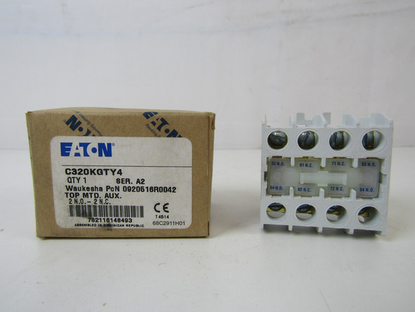 Eaton C320KGTY4 Auxiliary Contact 2NO 2NC