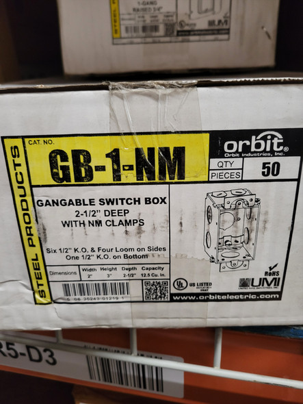 Orbit GB-1-NM Switch Accessories 50BOX Orbit GB-1-NM Switch Accessories 50BOX