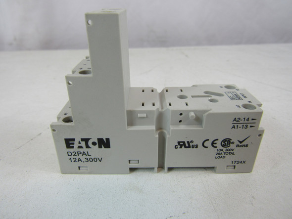 Eaton D2PAL Relay Accessories General Purpose Relay 8P 12A 300V 50/60Hz EA 8 Pin