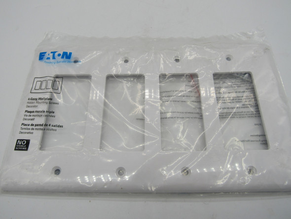 Eaton PJ264W Wallplates and Accessories Wallplate White EA