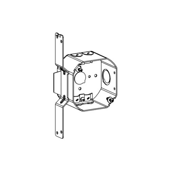 Orbit 4RDB-NM-FB Wallplates and Accessories Octagon Outlet Box