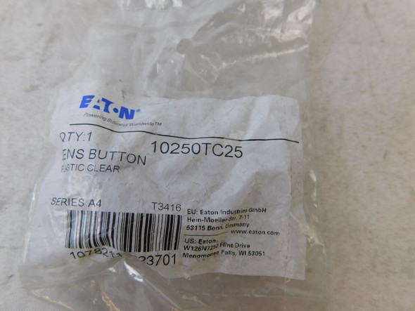 Eaton 10250TC25 Contact Blocks and Other Accessories Plastic Lens Clear EA NEMA 3/3R/4/4X/12/13 Watertight/Oiltight
