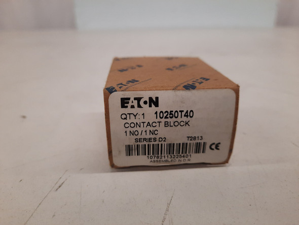 Eaton 10250T40 Contact Blocks and Other Accessories Spade Terminal 1NO 1NC EA