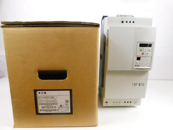 Eaton DC1-34030FB-A20N Motor Drives/VFDs/Speed Controllers Compact Frequency Inverter 30A 480V 50/60Hz 3Ph 20HP