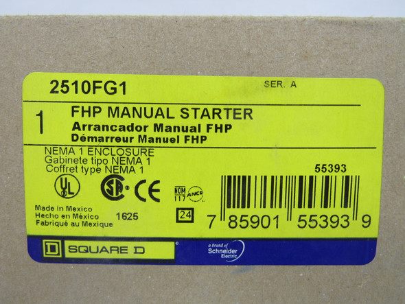 Square D 2510FG1 Manual Starters 1P 16A 277V