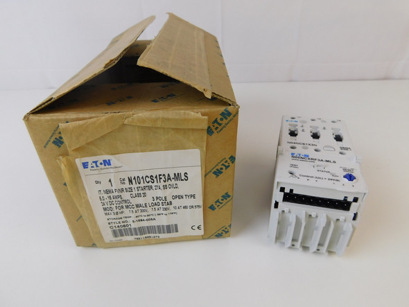 Eaton N101CS1F3A-MLS Non-Reversing Starters Open 3P 27A 24V 10HP