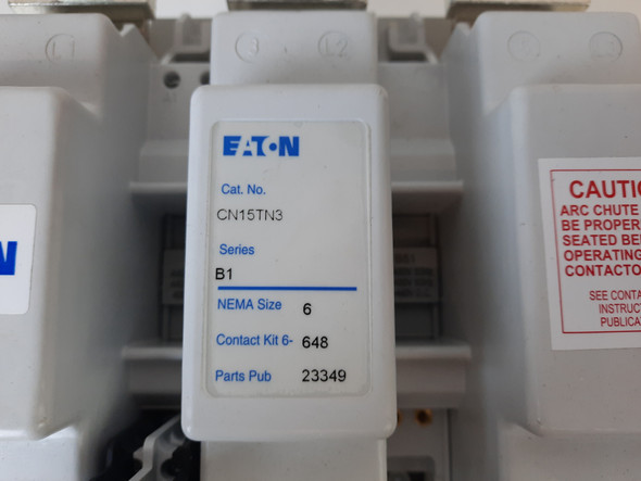 Eaton CN15TN3CB Other Contactors Non-Reversing 3P 540A 440V 3Ph EA NEMA Size 6