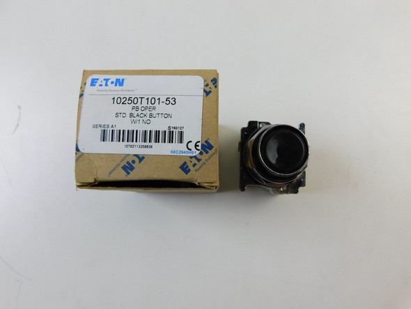 Eaton 10250T101-53 Pushbuttons Non-Illuminated 1NO Black EA NEMA 3/3R/4/4X/12/13