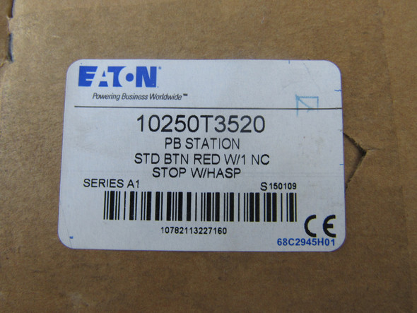 Eaton 10250T3520 Pushbuttons Station 1NC 1 Button Red Surface Mounting STOP