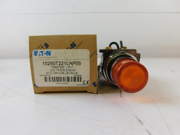Eaton 10250T221LAP06 Pushbuttons Prestest 6V Orange EA NEMA 3/3R/4/4X/12/13 LED Watertight/Oiltight