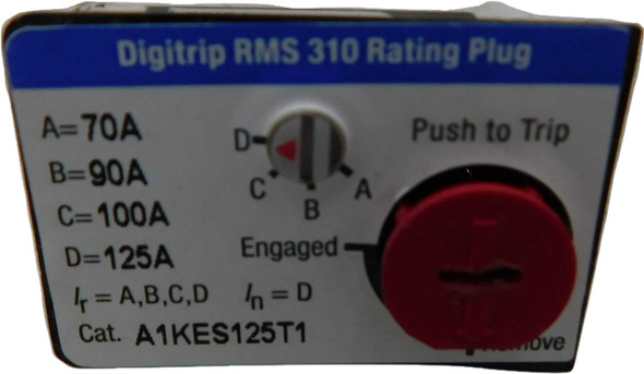 Eaton A1KES125T1 Rating Plug Adjustable 125A