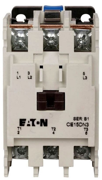 Eaton CE15DNS3EB Other Contactors 3P 18A 208V 60Hz 1NO Side Mounting