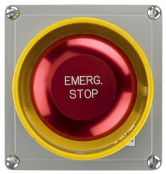 Eaton 10250T7005S Pushbuttons Station 1NO 1NC Red NEMA 3/3R/4/4X/12/13 Stainless Steel STOP