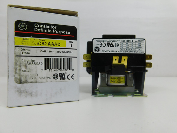 CR453CA2AAAC Definite Purpose Contactors 2P 20A 600V 50/60Hz 2NO 110/120VAC