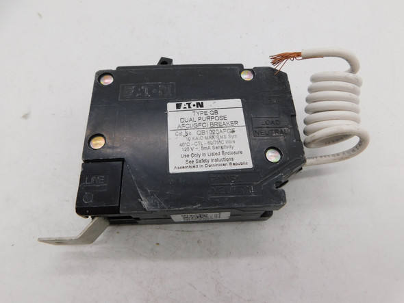 Eaton QB1020AFGF Miniature Circuit Breakers (MCBs) QB 1P 20A 120V 50/60Hz 1Ph EA