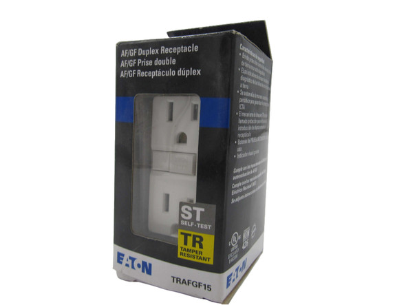 Eaton TRAFGF15W-BX-LW GFCI Duplex Receptacle Outlet