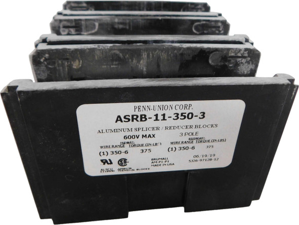 Penn-Union ASRB-11-350-3 Terminal Blocks Splicer/Reducer 3P 600V