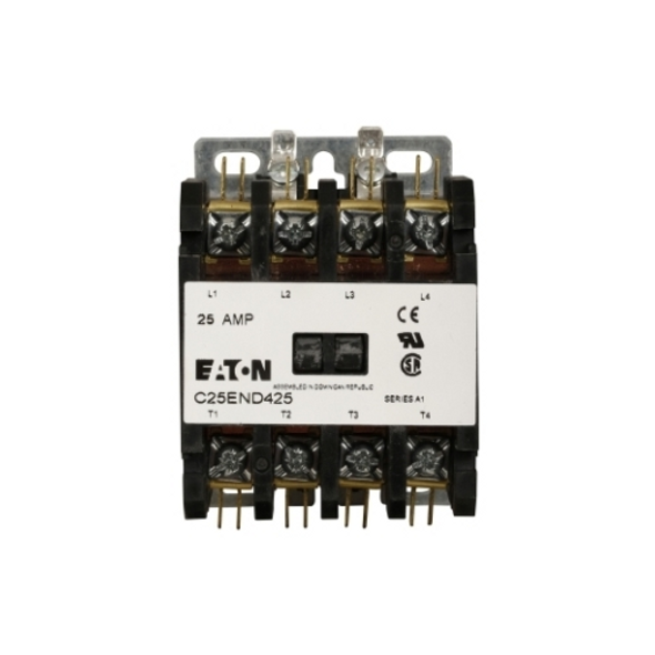 Eaton C25END430T Definite Purpose Contactors Non-Reversing 4P 30A 24V 50/60Hz E Frame EA