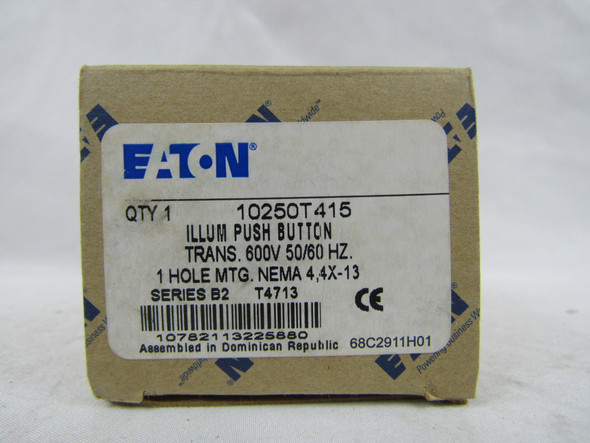 Eaton 10250T415 Pushbuttons Illuminated 600V 50/60Hz