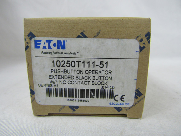 Eaton 10250T111-51 Pushbuttons Non-Illuminated 1NC Black