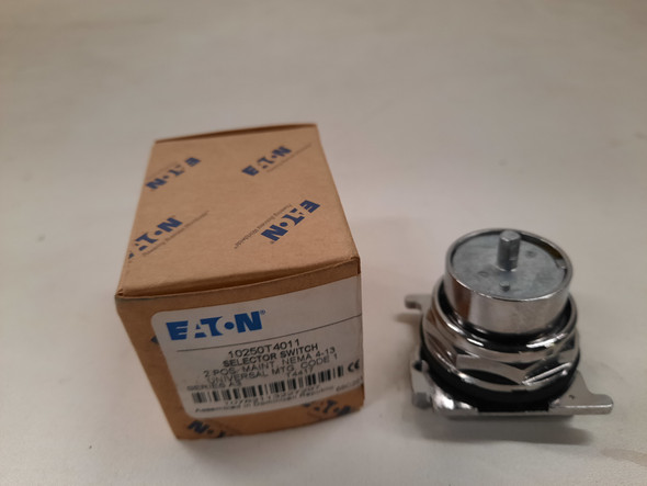 Eaton 10250T4011 Selector Switches Operator Only 2 Position EA NEMA 3/3R/4/4X/12/13 Maintained Watertight/Oiltight