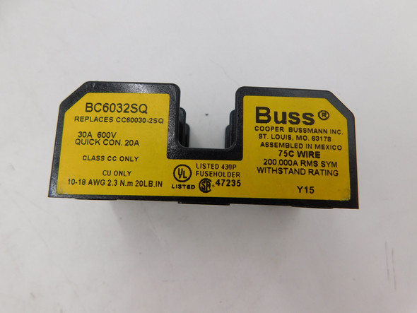 Bussmann BC6032SQ Fuse Accessories 30A 600VAC
