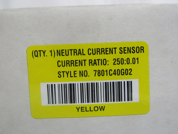 Eaton 7801C40G02 Other Sensors and Switches Neutral Current Sensor 250:0.01A EA