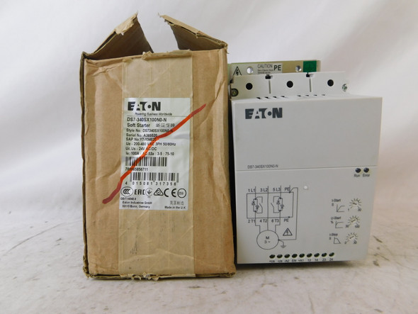 Eaton DS7-340SX100N0-N Soft Starters 100A 480VAC 50/60Hz 3Ph 75HP EA