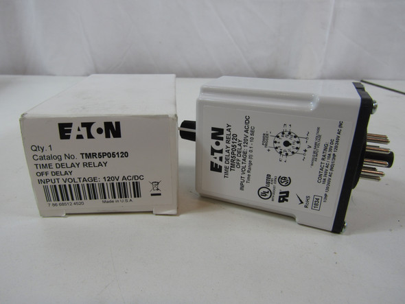Eaton TMR5P05120 Relays 10A 120V .1-10 Sec.