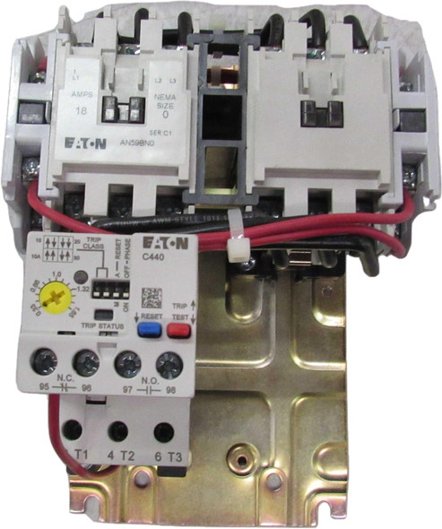 Eaton AN59BN0A5E1P6 Combination Starters Reversing 3P 18A 120V 50/60Hz 3Ph Size 0 EA