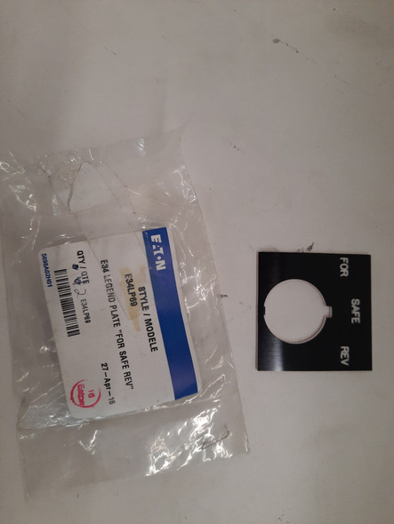 Eaton E34LP69 Pushbuttons Legend Plate