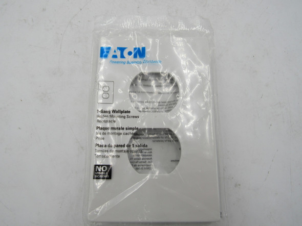 Eaton PJS8W-F-LW Wallplates and Accessories Wallplate White EA