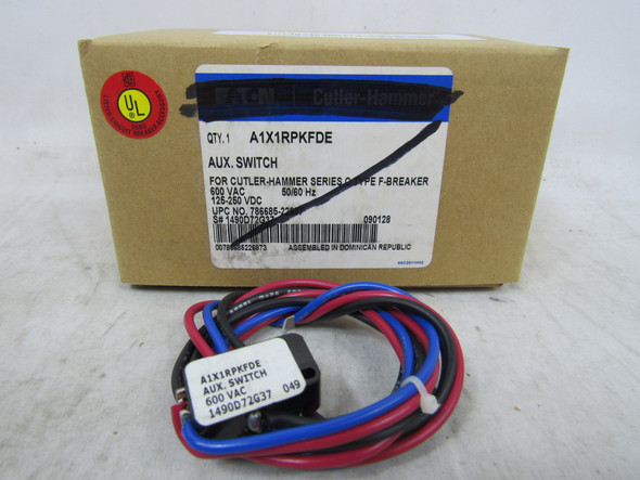 Eaton A1X1RPKFDE Other Sensors and Switches 250V 50/60Hz FD Frame 1NO 1NC Right Hand Mounting