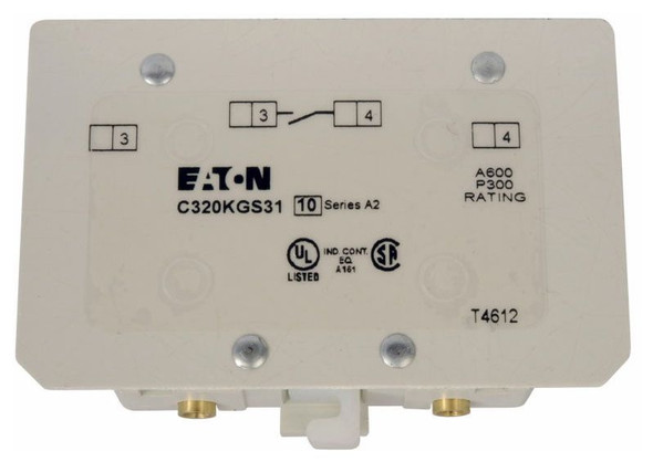 Eaton C320KGS31 Starter and Contactor Accessories Base Mount 8A 1NO EA