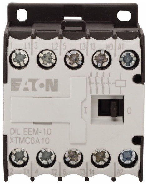Eaton XTMC6A10AD NEMA and IEC Contactors FVNR 3P 6A 120V 50/60Hz A Frame 1NO EA