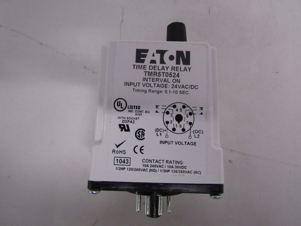 Eaton TMR5T0524 Relays 24V .1-10 Sec.