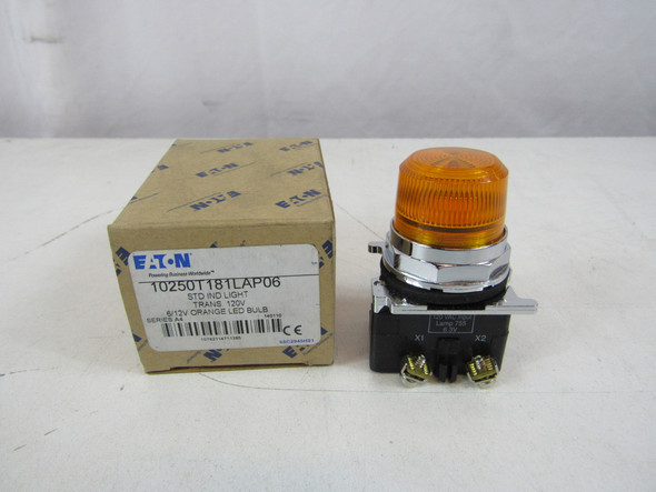 Eaton 10250T181LAP06 Indicating Lights LED 120V Orange EA NEMA 3/3R/4/4X/12/13