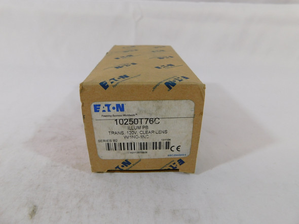 Eaton 10250T76C Pushbuttons 30.5 mm Heavy-Duty Watertight/Oiltight 1NO 1NC Clear