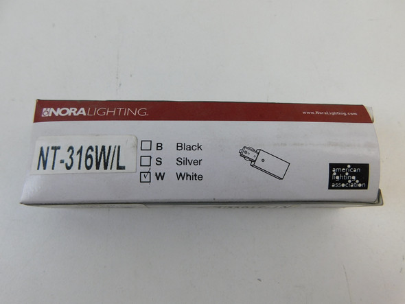 Nora Lighting NT-316W/L Bulb/Ballast/Driver Accessories Live End Feed White EA