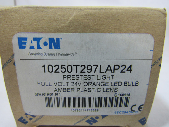 Eaton 10250T297LAP24 Occupancy Switches Pretest 24V Amber NEMA 3/3R/4/4X/12/13 Watertight/Oiltight