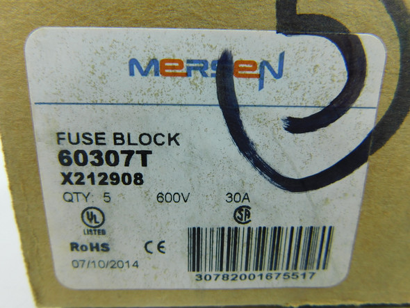 Mersen 60307T Fuse Accessories 30A 600V EA