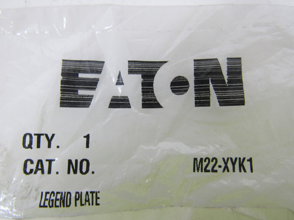Eaton M22-XYK1 Pushbuttons Legend Plate EA