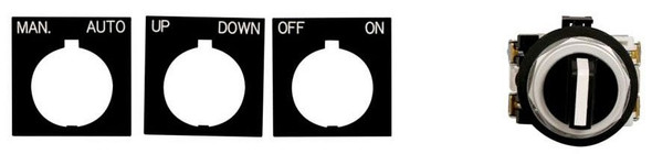 Eaton HT8JAH3AAB-POP Selector Switches Maintain 1NO 1NC 2 Position Black