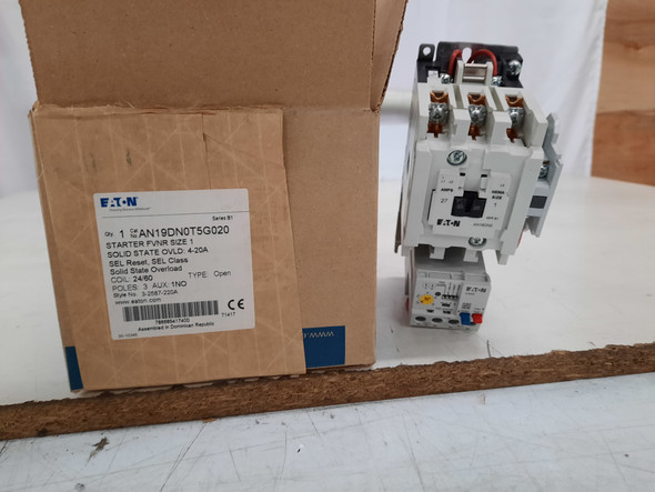 Eaton AN19DN0T5G020 Non-Reversing Starters Open 3P 4-20A 60V 1NO