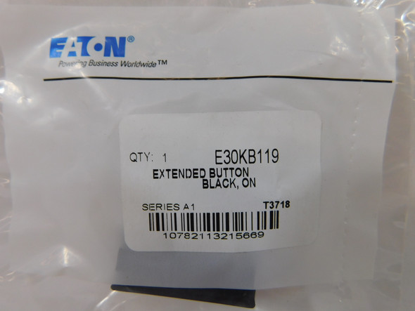 Eaton E30KB119 Pushbuttons Button Cap Black EA On