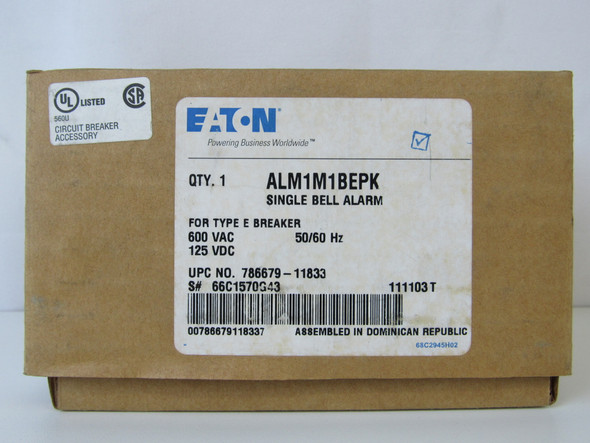 Eaton ALM1M1BEPK Other Sensors and Switches Aux/Alarm Combo 600V 50/60Hz E Frame EA