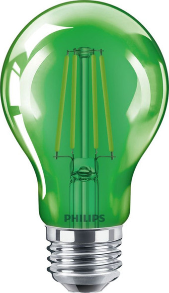 Philips 4A19/LED/GREEN/G/E26/ND LED Bulbs EA