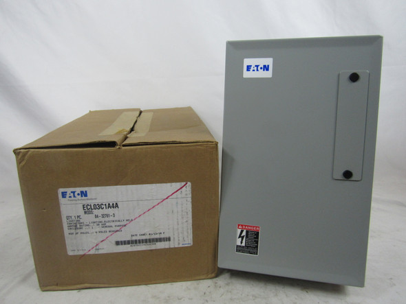 Eaton ECL03C1A4A Enclosed Contactors Lighting Contactor 4P 30A 120V 50/60Hz NEMA 1 120V Electrically Held